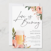 Bier Liefde is Brouwen Bruids Douche Uitnodiging (Voorkant)