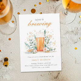 Bier Liefde is Brouwen Bruids Douche Uitnodiging