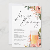 Bier Liefde is Brouwen Bruids Douche Uitnodiging (Voorkant)