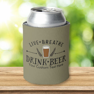 Bier Live Breathe Drink Beer Aangepast Blikjeskoeler