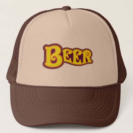 Bier Logo - Geel Trucker Pet (Voorkant)