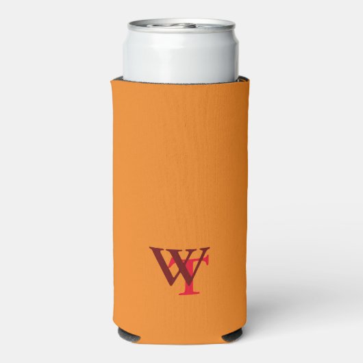 Bier Logo (Naam & Initialen) Sinaasappel Seltzer Blikjeskoeler (Seltzer Achterkant)