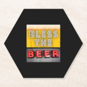 Bier Lover| Bless the Beer Kartonnen Onderzetters (Voorkant)