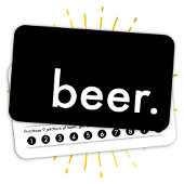 Bier. Loyaliteit Punch Card Klantenkaartje