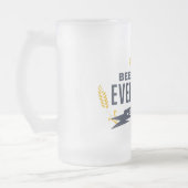 Bier Maakt Alles Beter Bevroren Glas Mok (Links)