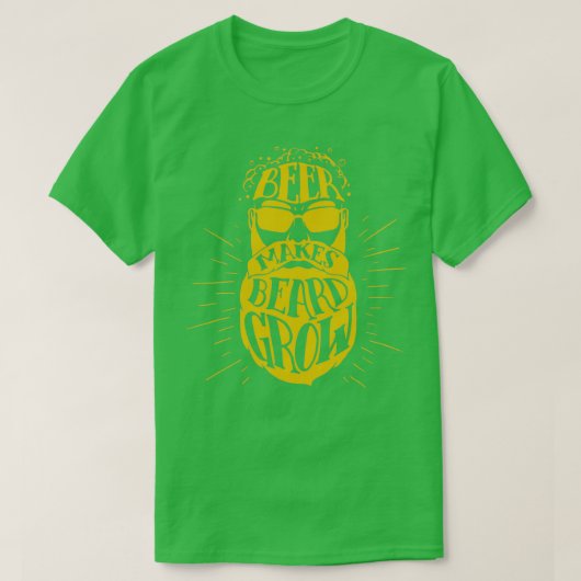 Bier maakt baard kweek 2 t-shirt (Design voorkant)
