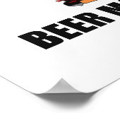 "Bier maakt de bal ronddraaien" Poster (Hoek)