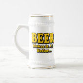 Bier Maakt Het Better - Grappige Bierliefhebbers S Bierpul (Links)