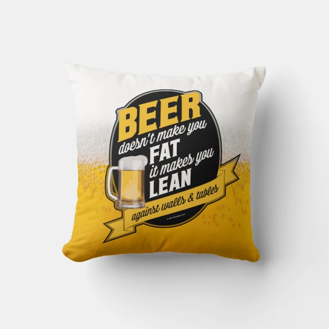 Bier Maakt Je Mager Kussen (Voorkant)