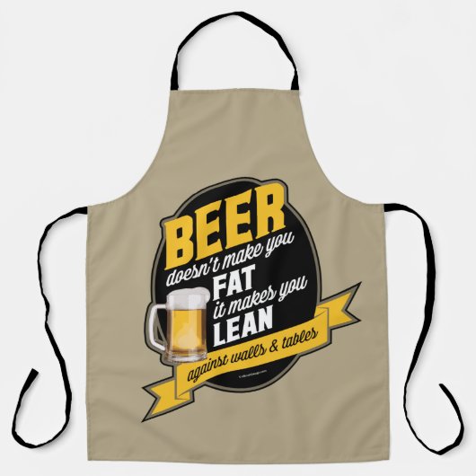 Bier Maakt Je Mager Schort (Voorkant)