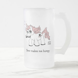 Bier maakt me een humpy unicorn bier mok