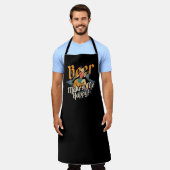 Bier maakt me gelukkig Bargirl Bartender Schort (Gedragen)