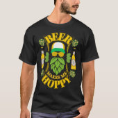 Bier Maakt Me Gelukkig T-Shirt (Voorkant)