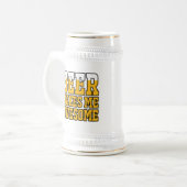 Bier maakt me geweldig bierpul (Voorkant links)