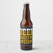 Bier maakt me geweldig etiket (Voorkant)