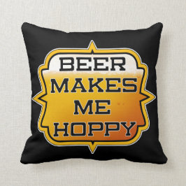 Bier maakt me HOPPY - Sierkussen 16 x 16 inch