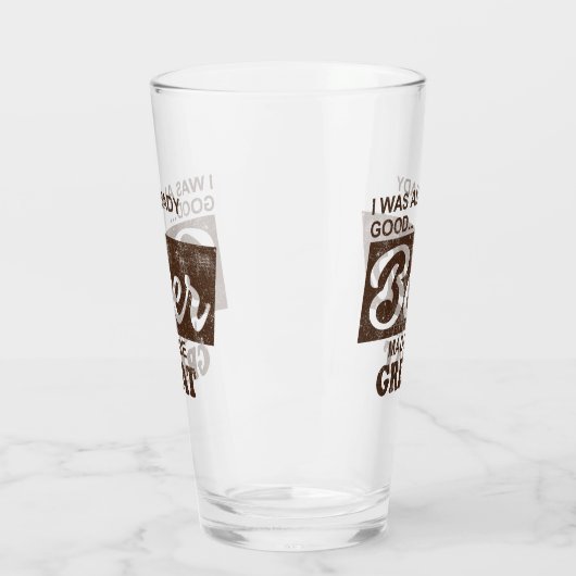 Bier maakte me groot glas (Links)