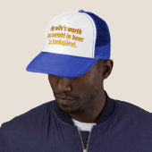 Bier Man Blauwe Dop Trucker Pet (In situ)