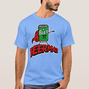 Bier man grappig grappig biertje voor mannen hus d t-shirt