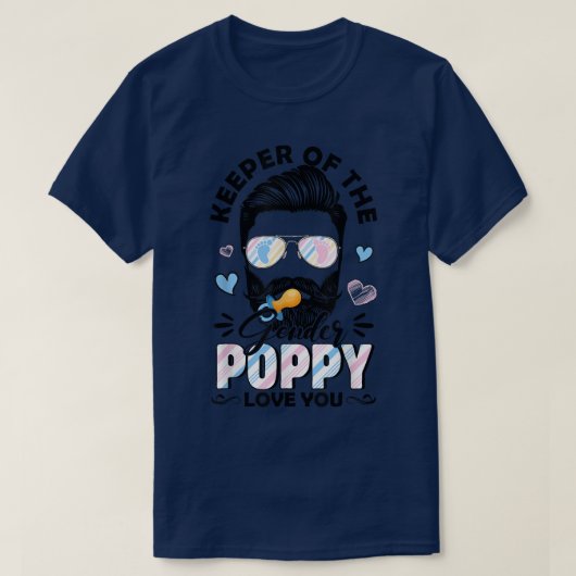 Bier Mannen Houder van genderpapie houdt van je ge T-shirt (Design voorkant)
