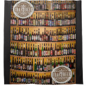 Bier mannen zwarte flesdouchegordijn douchegordijn (Voorkant)