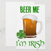 Bier me ben ik Iers Briefpapier (Voorkant / Achterkant)