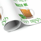 Bier me ben ik Iers Cadeaupapier (Rol Hoek)