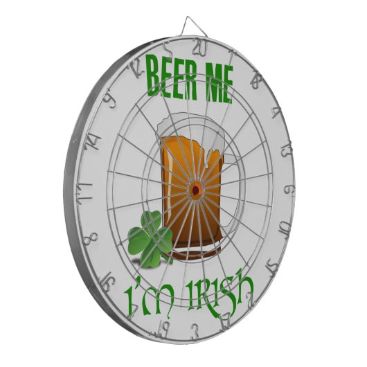 Bier me ben ik Iers Dartbord (Voorkant Links)