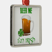 Bier me ben ik Iers Metalen Ornament (Rechts)