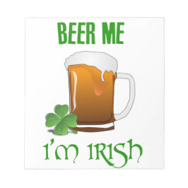 Bier me ben ik Iers Notitieblok