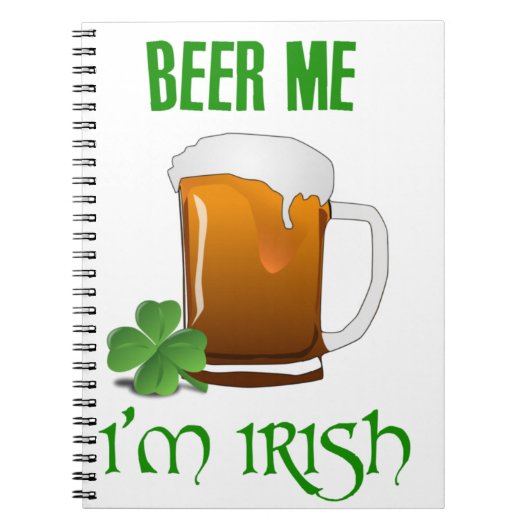 Bier me ben ik Iers Notitieboek (Voorkant)