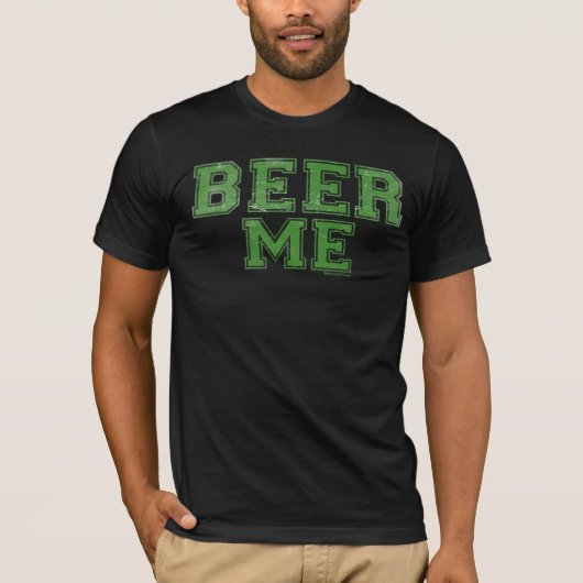 Bier me bier terug t-shirt (Voorkant)