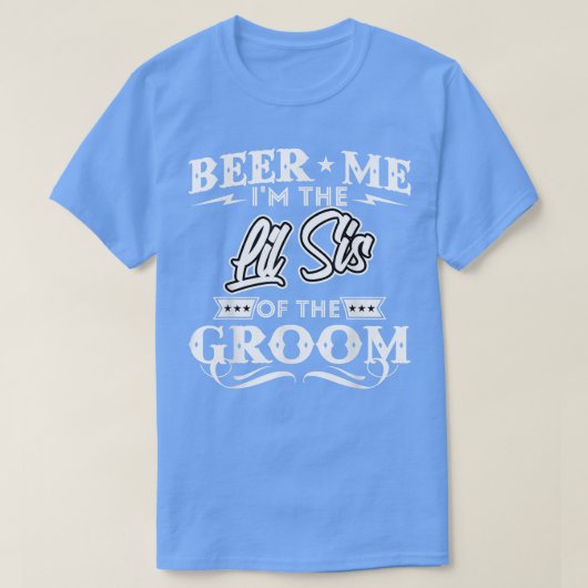 Bier me de kleine zuster van de bruindrinker t-shirt (Design voorkant)