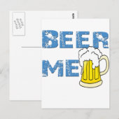bier me grappig briefkaart (Voorkant / Achterkant)