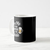 Bier Me Ik Ben De Vader Van De Bruid Funny Drink B Koffiemok (Voorkant links)