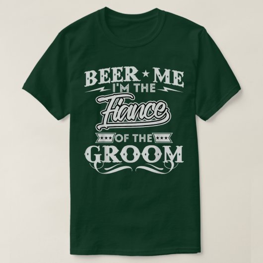 Bier Me Ik Ben De Verloofde Van De Bruidegom Drink T-shirt (Design voorkant)