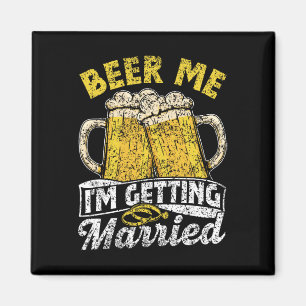 Bier Me Ik Ga Trouwen Bruid Bruidegom Bach Magneet