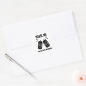 Bier Me Ik Ga Trouwen Funny Bruidegom Vierkante Sticker (Envelop)