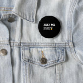 Bier Me Ik Ga Trouwen Grappige Bruidegom Bachelor Ronde Button 5,7 Cm (In situ)