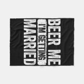 Bier me ik ga trouwen van Bachelor Party 1 Fleece Deken (Voorkant (Horizontaal))