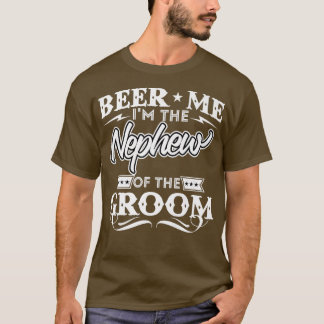 Bier me in het Nephew van de groomdrinker bier W T-shirt