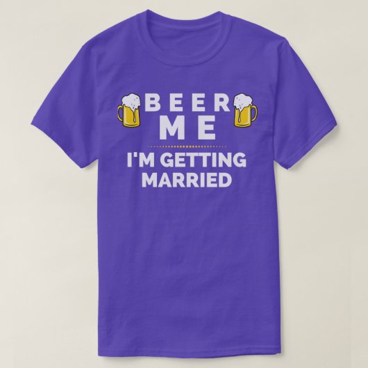 BIER ME Ix27M MET MARRIED 2 T-shirt (Design voorkant)