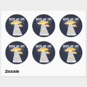 Bier me op! ronde sticker (Vel)