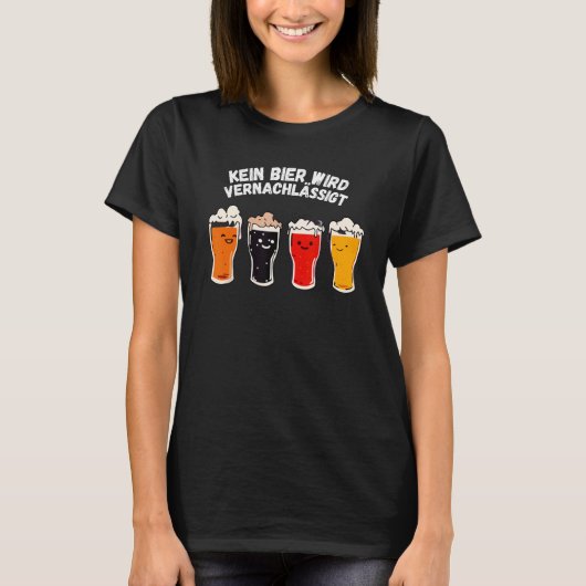 Bier Meme Ich liebe jeden Bier T-shirt (Voorkant)