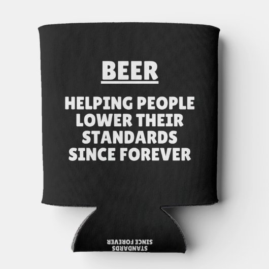 Bier - mensen helpen hun normen te verlagen blikjeskoeler (Achterkant)