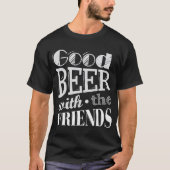 Bier met beste vriend t-shirt (Voorkant)