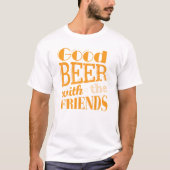 Bier met beste vriend t-shirt (Voorkant)