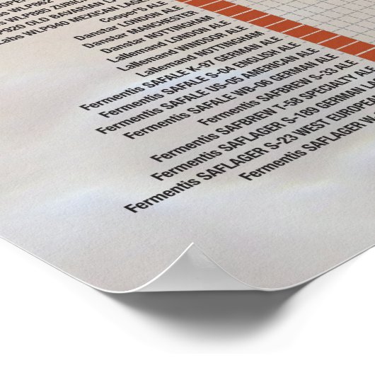 Bier met de cijfers - Gist Poster (Hoek)