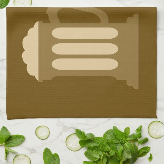 Bier Met Ik Keukenhanddoek (Gevouwen)