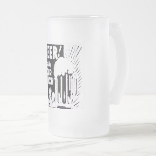 Bier met je slunch matglas bierpul (Voorkant rechts)